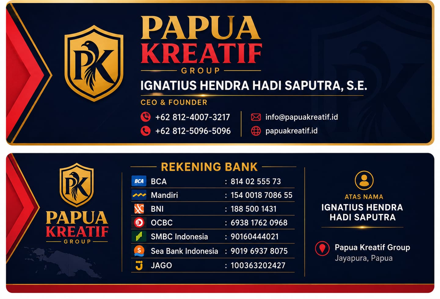 Dokumentasi Bisnis Card Papua Kreatif — foto 8