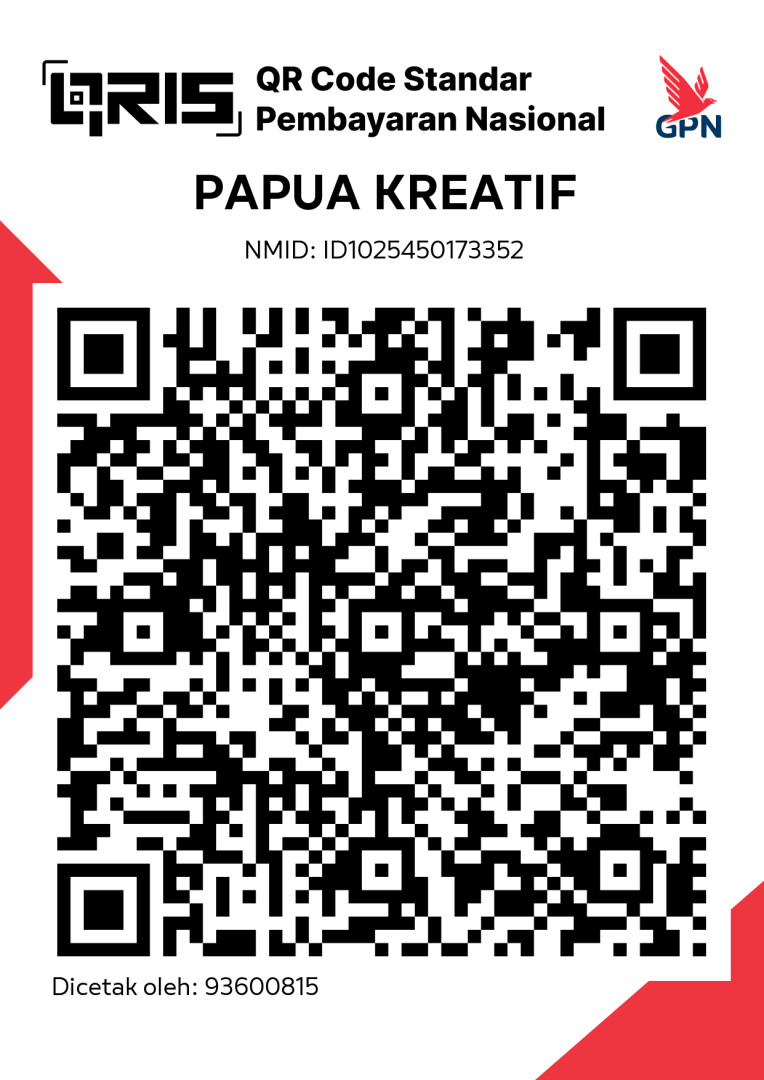 QRIS Papua Kreatif Group untuk pembayaran booking